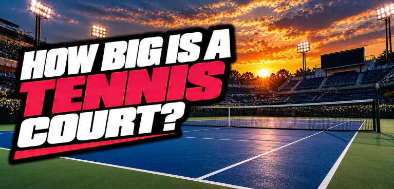 How Big Is a Tennis Court? Length, Width, and Net Height