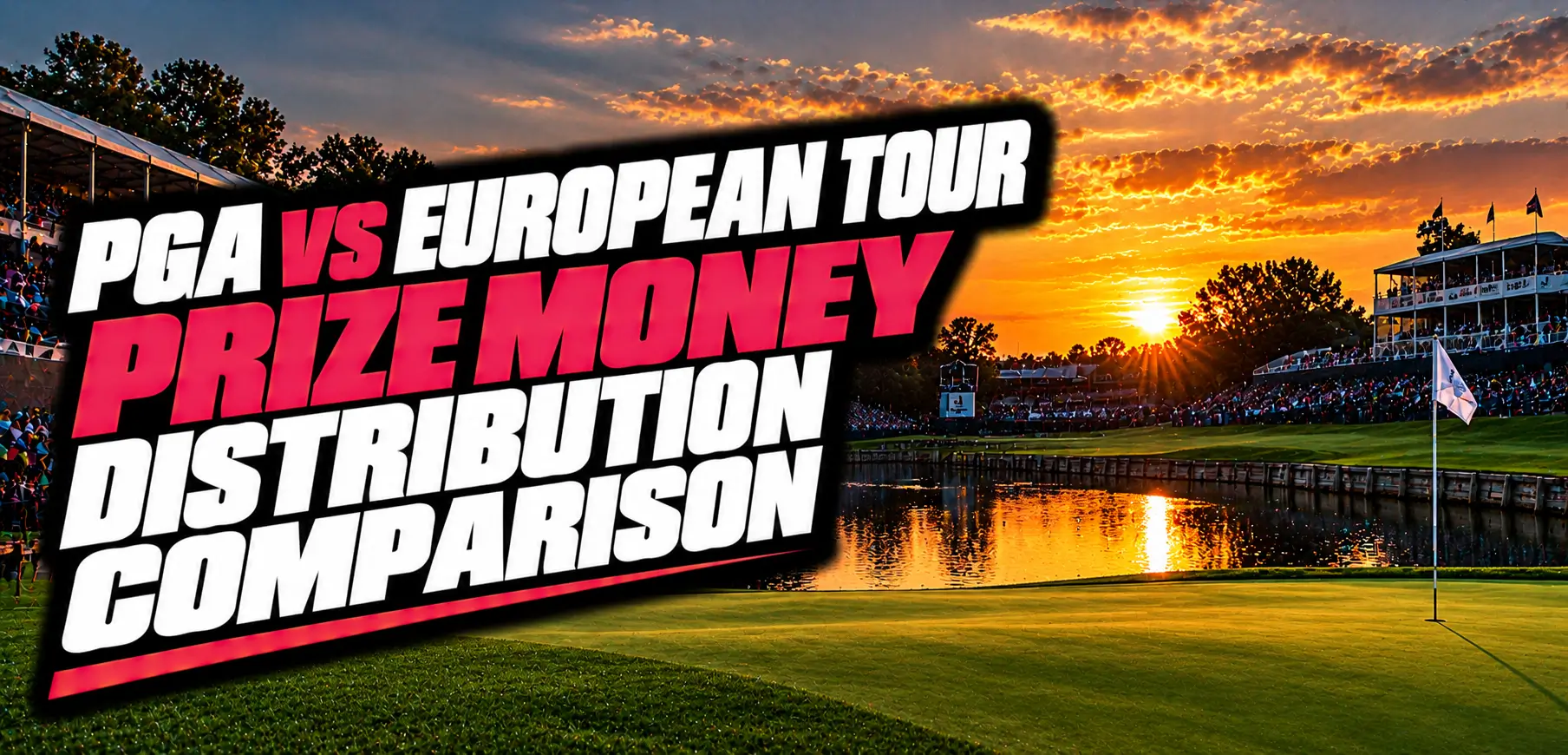 PGA vs European Tour Prize Money Distribution Chart Comparison